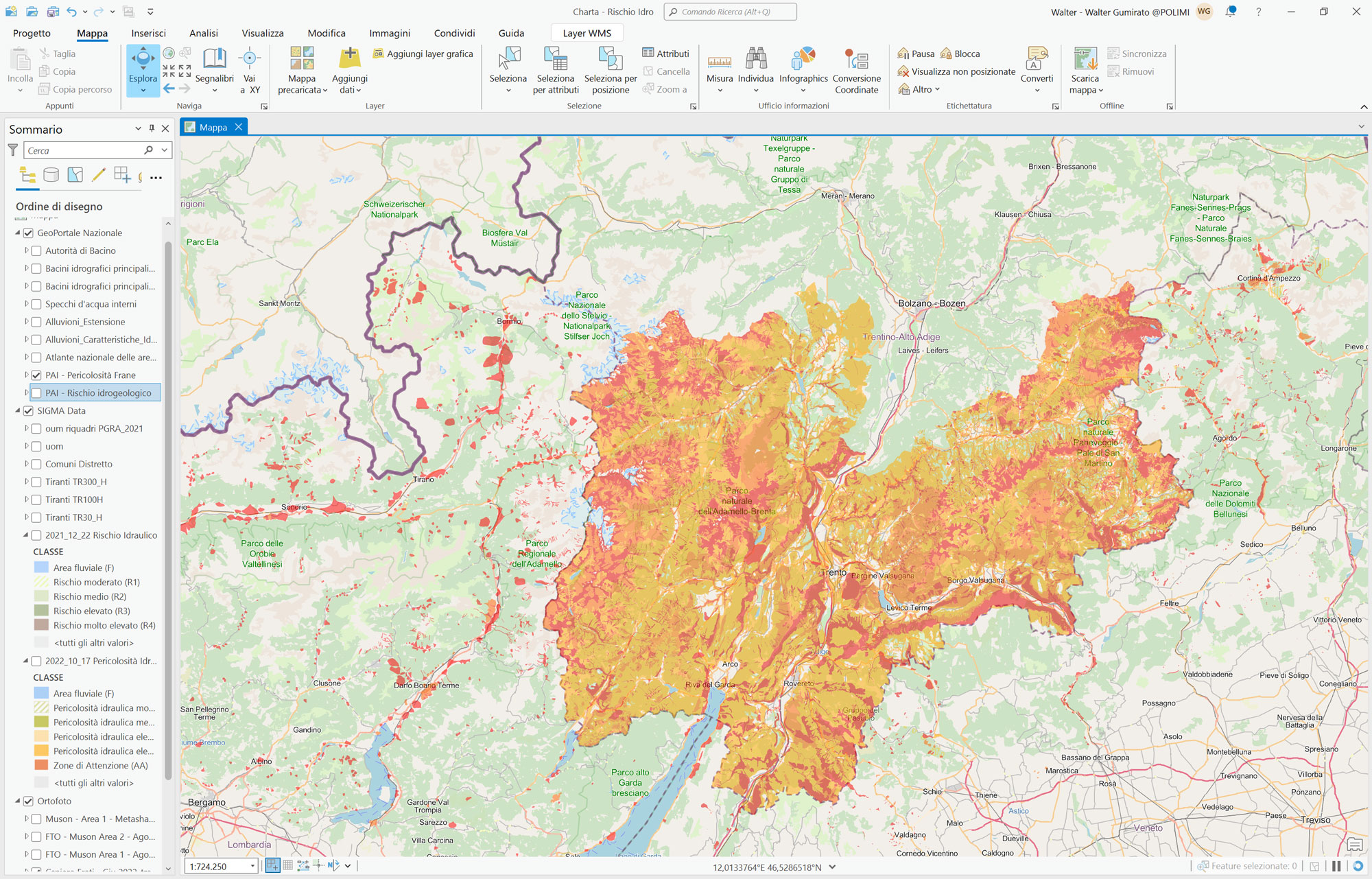 Progetto CHARTA Cartografia Rischio Frane Veneto