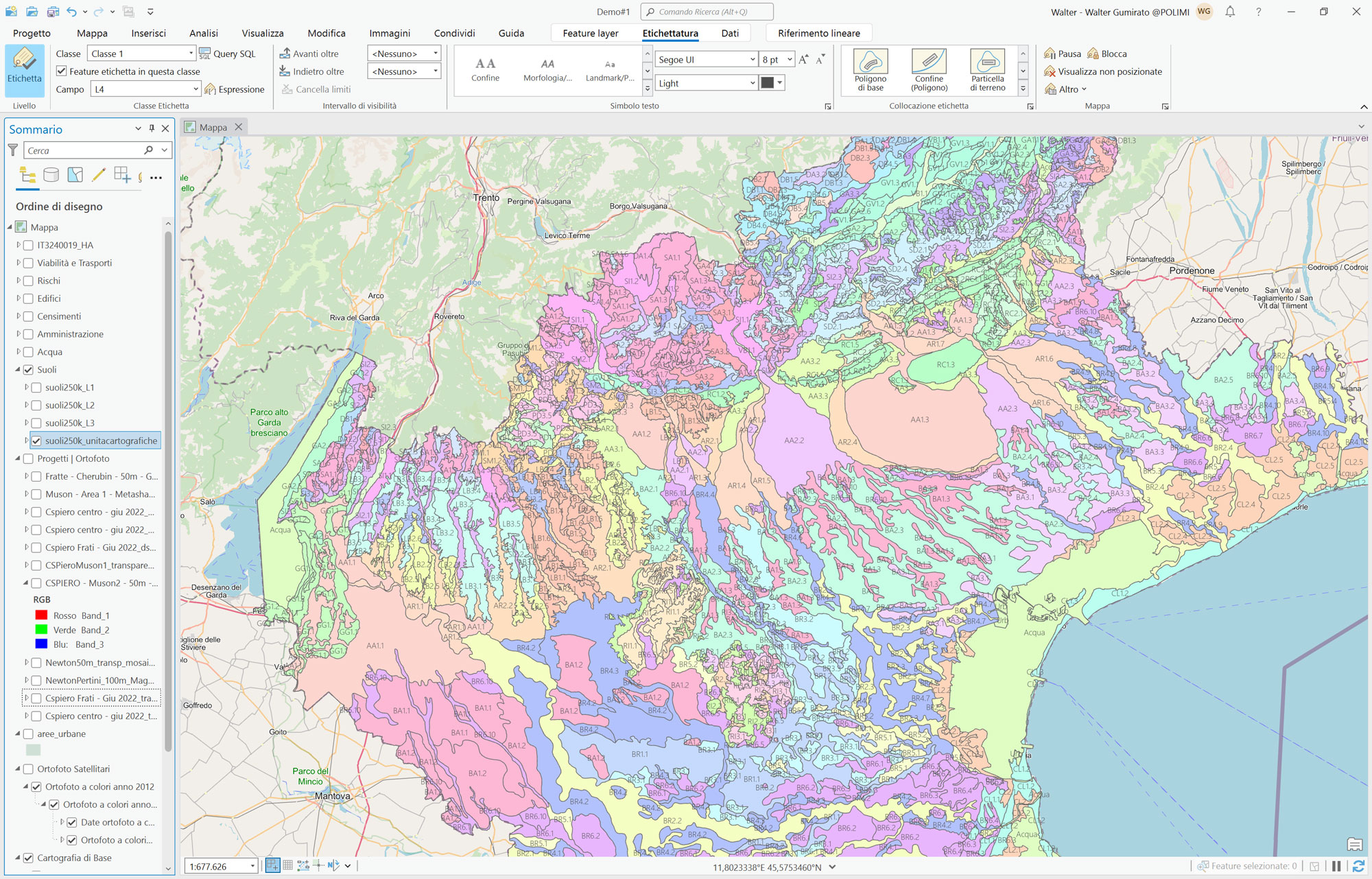 Progetto CHARTA Cartografia Suoli L4 Veneto